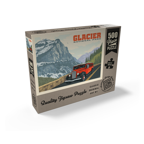 Glacier National Park: Going To The Sun Road (Horizontal) 500 Jigsaw Puzzle box view2