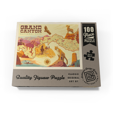 Grand Canyon National Park: Illustrated Map 100 Jigsaw Puzzle box view3