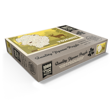 Map of Yosemite National Park, Vintage Poster 1000 Jigsaw Puzzle box view1