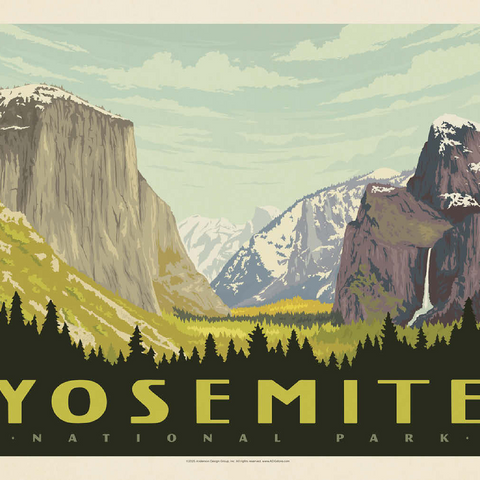 Yosemite National Park: Yosemite Valley (Horizontal) 100 Jigsaw Puzzle 3D Modell