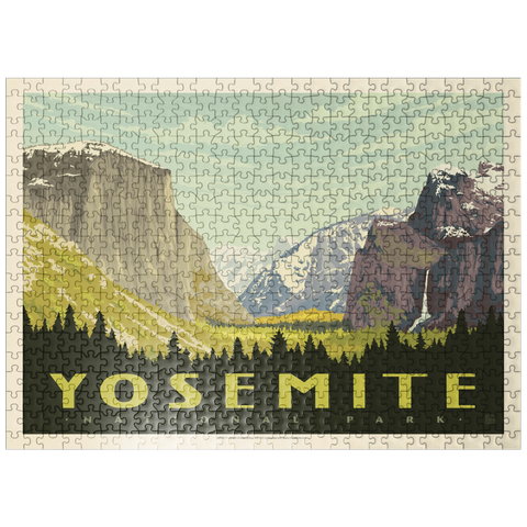 puzzleplate Yosemite National Park: Yosemite Valley (Horizontal) 500 Jigsaw Puzzle