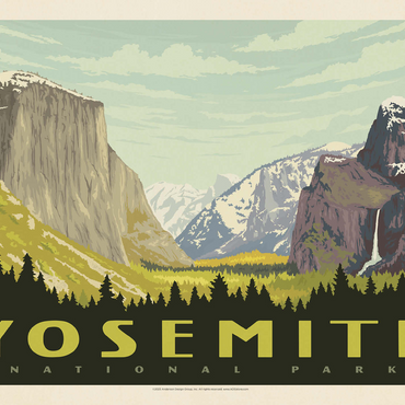 Yosemite National Park: Yosemite Valley (Horizontal) 500 Jigsaw Puzzle 3D Modell