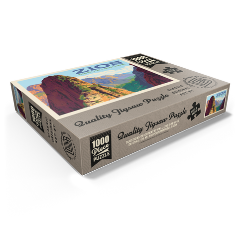 Zion National Park: Ascent To Angels Landing (Horizontal) 1000 Jigsaw Puzzle box view1
