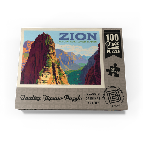 Zion National Park: Ascent To Angels Landing (Horizontal) 100 Jigsaw Puzzle box view3