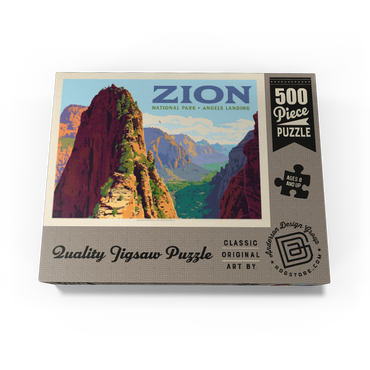Zion National Park: Ascent To Angels Landing (Horizontal) 500 Jigsaw Puzzle box view3