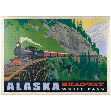 puzzleplate Alaska: Skagway, Vintage Poster 1000 Jigsaw Puzzle