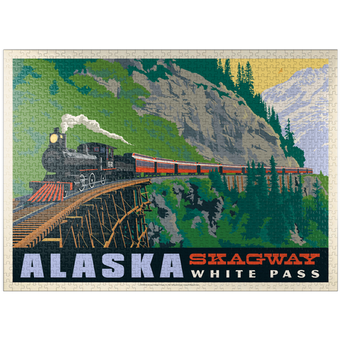puzzleplate Alaska: Skagway, Vintage Poster 1000 Jigsaw Puzzle