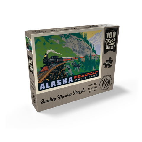 Alaska: Skagway, Vintage Poster 100 Jigsaw Puzzle box view2