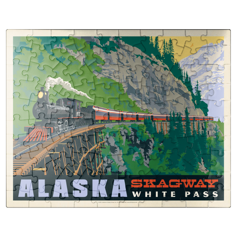 puzzleplate Alaska: Skagway, Vintage Poster 100 Jigsaw Puzzle
