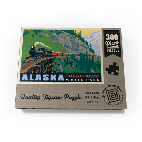 Alaska: Skagway, Vintage Poster 300 Jigsaw Puzzle box view3