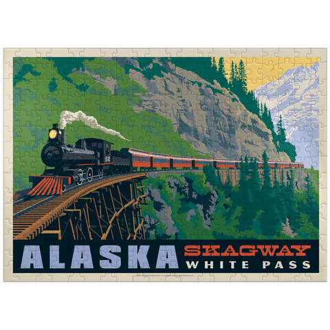 puzzleplate Alaska: Skagway, Vintage Poster 300 Jigsaw Puzzle