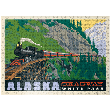 puzzleplate Alaska: Skagway, Vintage Poster 500 Jigsaw Puzzle
