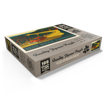 Blue Ridge Parkway, Vintage Poster 100 Jigsaw Puzzle box view1