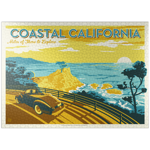 puzzleplate Coastal California (Horizontal) 1000 Jigsaw Puzzle