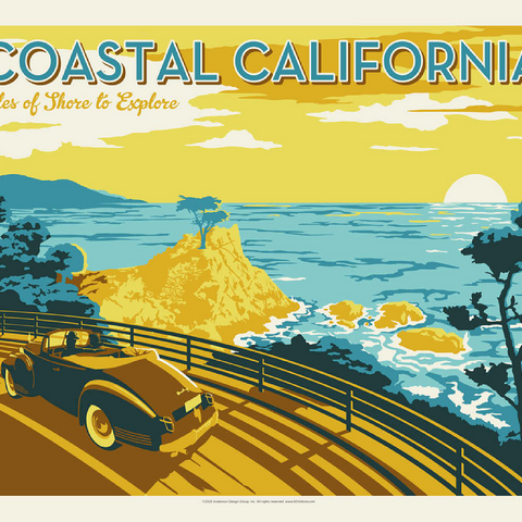 Coastal California (Horizontal) 100 Jigsaw Puzzle 3D Modell