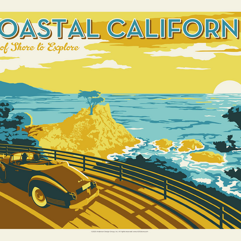 Coastal California (Horizontal) 500 Jigsaw Puzzle 3D Modell