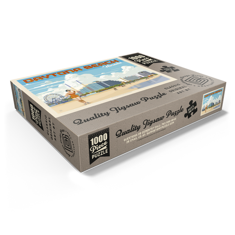 Daytona Beach, Florida, Vintage Poster 1000 Jigsaw Puzzle box view1