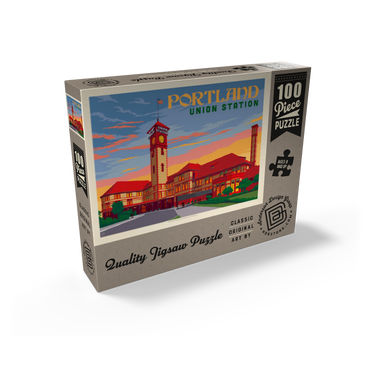 Portland, Oregon: Union Station, Vintage Poster 100 Jigsaw Puzzle box view2