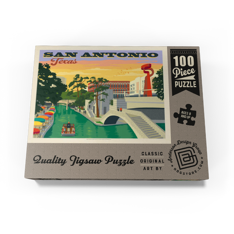 San Antonio, TX: River Walk (Horizontal) 100 Jigsaw Puzzle box view3