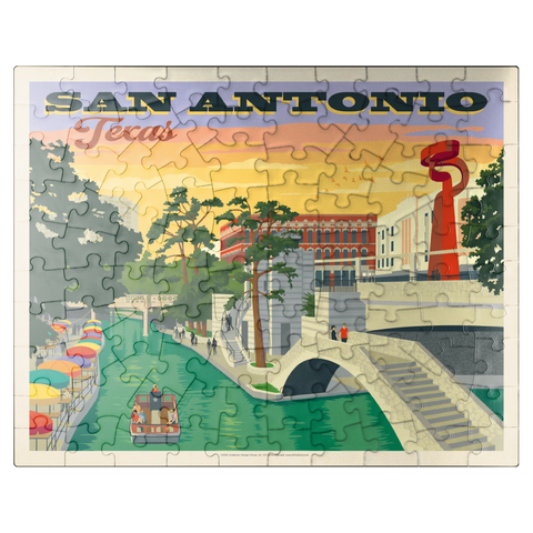 puzzleplate San Antonio, TX: River Walk (Horizontal) 100 Jigsaw Puzzle