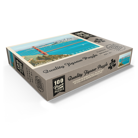 San Francisco: Golden Gate Bridge (Horizontal) 100 Jigsaw Puzzle box view1