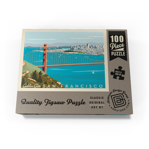 San Francisco: Golden Gate Bridge (Horizontal) 100 Jigsaw Puzzle box view3
