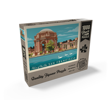 San Francisco: Palace of Fine Arts, Vintage Poster 1000 Jigsaw Puzzle box view2