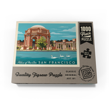 San Francisco: Palace of Fine Arts, Vintage Poster 1000 Jigsaw Puzzle box view3