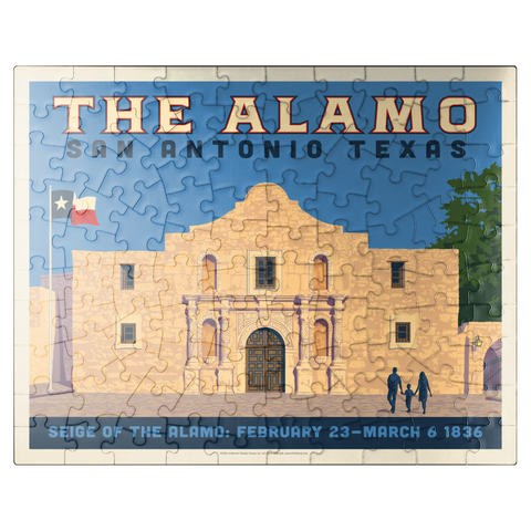 puzzleplate San Antonio, TX: The Alamo (Horizontal) 100 Jigsaw Puzzle
