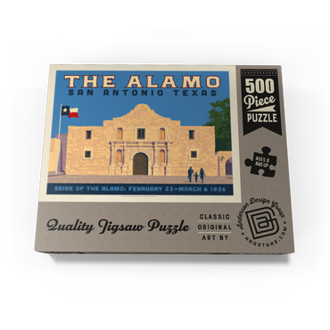 San Antonio, TX: The Alamo (Horizontal) 500 Jigsaw Puzzle box view3