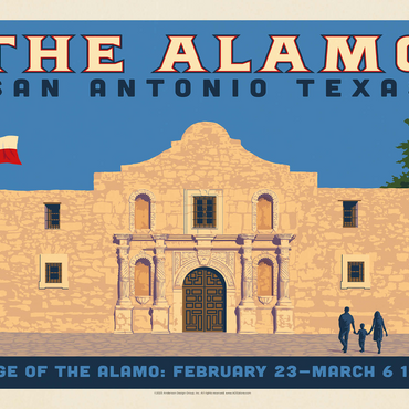 San Antonio, TX: The Alamo (Horizontal) 500 Jigsaw Puzzle 3D Modell