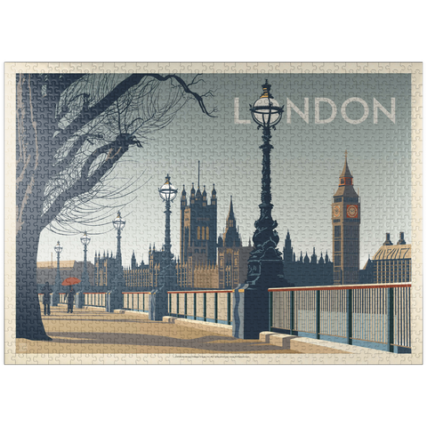 puzzleplate England: London (Horizontal) 1000 Jigsaw Puzzle