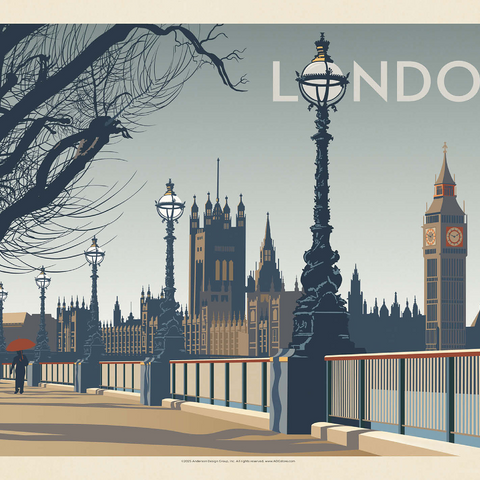 England: London (Horizontal) 1000 Jigsaw Puzzle 3D Modell