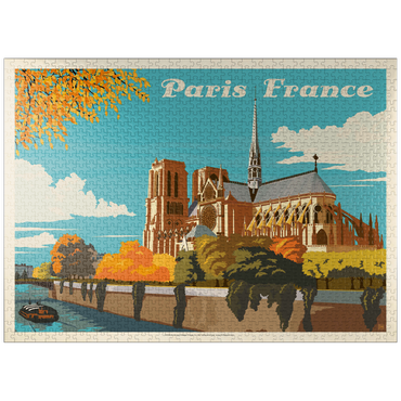 puzzleplate France: Paris, Notre Dame (Horizontal) 1000 Jigsaw Puzzle