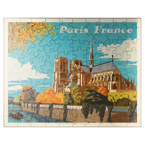 puzzleplate France: Paris, Notre Dame (Horizontal) 100 Jigsaw Puzzle