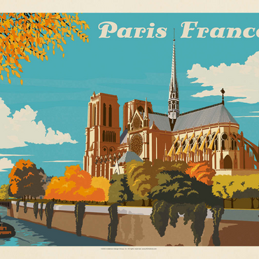 France: Paris, Notre Dame (Horizontal) 100 Jigsaw Puzzle 3D Modell