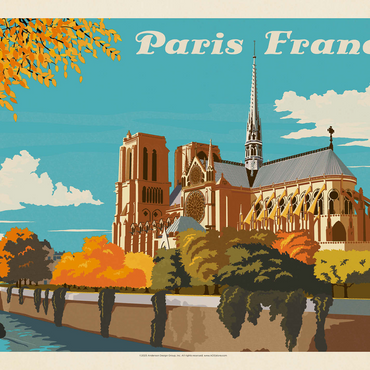France: Paris, Notre Dame (Horizontal) 500 Jigsaw Puzzle 3D Modell