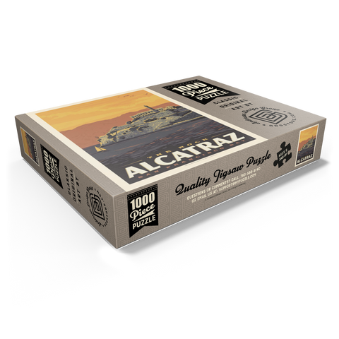 Alcatraz Island, CA, Vintage Poster 1000 Jigsaw Puzzle box view1