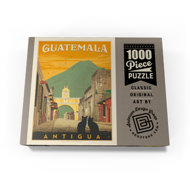 Guatemala: Antigua Street Scene, Vintage Poster 1000 Jigsaw Puzzle box view3