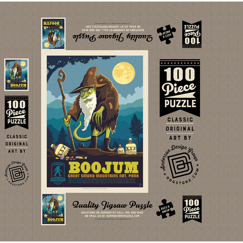 Legends Of The National Parks: Great Smoky Mountain's Boojum 100 Jigsaw Puzzle box 3D Modell