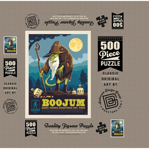 Legends Of The National Parks: Great Smoky Mountain's Boojum 500 Jigsaw Puzzle box 3D Modell