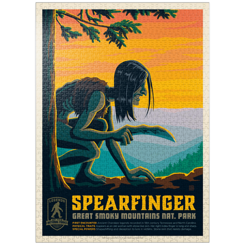 puzzleplate Legends Of The National Parks: Great Smoky Mountain's Spearfinger 1000 Jigsaw Puzzle