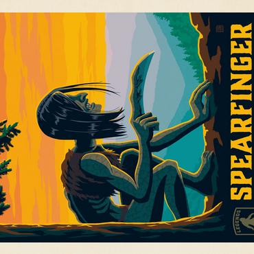 Legends Of The National Parks: Great Smoky Mountain's Spearfinger 500 Jigsaw Puzzle 3D Modell