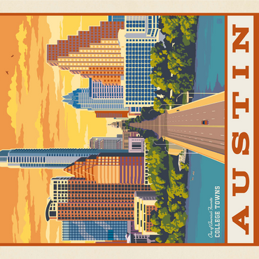 American College Towns: Austin, Texas 1000 Jigsaw Puzzle 3D Modell