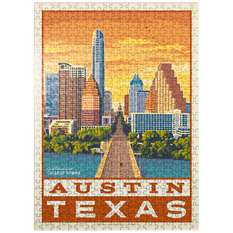 puzzleplate American College Towns: Austin, Texas 500 Jigsaw Puzzle