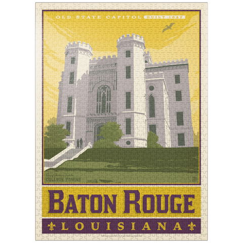 puzzleplate American College Towns: Baton Rouge, LA 1000 Jigsaw Puzzle