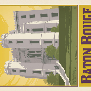 American College Towns: Baton Rouge, LA 1000 Jigsaw Puzzle 3D Modell