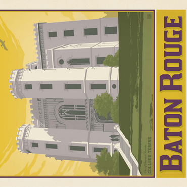 American College Towns: Baton Rouge, LA 100 Jigsaw Puzzle 3D Modell