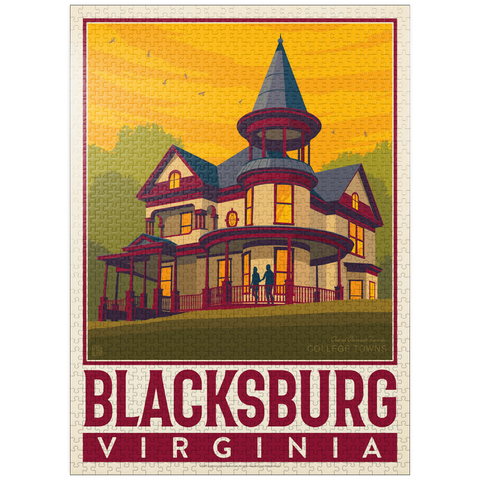 puzzleplate American College Towns: Blacksburg, VA 1000 Jigsaw Puzzle