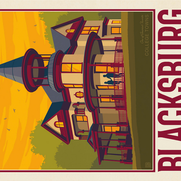 American College Towns: Blacksburg, VA 1000 Jigsaw Puzzle 3D Modell